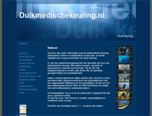 Tablet Screenshot of duikmedischekeuring.nl